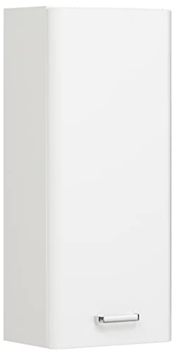 Pelipal Badezimmer Hängeschrank Quickset 359 in Weiß Hochglanz, 30 cm breit | Bad Wandschrank mit 1 Tür und 2 Einlegeböden