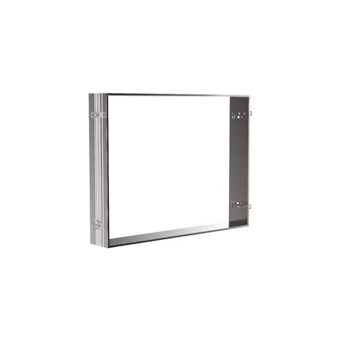 Emco Asis Einbaurahmen Badspiegel (für Lichtspiegelschrank Prime, Maße 822x722x150 mm) 949700011, Grau, Normal