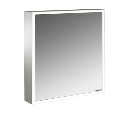 emco Lichtspiegelschrank PRIME mit rundum LED-Beleuchtung (133 cm breit), hochwertiger Badezimmerspiegelschrank als Unterputz-Modell, Badezimmerschrank mit 2 Türen, neutralweiß