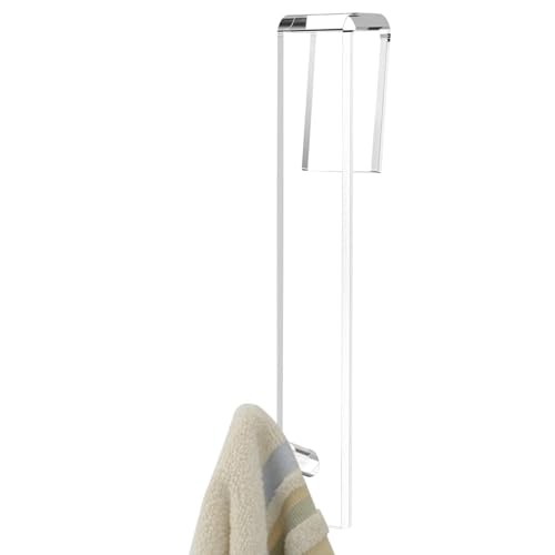 Duschtürhaken - Duschglastürhaken, Badezimmertürhaken aus Acryl ohne Bohren | Transparenter, schrumpfbarer Öffnungs-Design-Duschglas-Türhaken für Handtuch-Luffa
