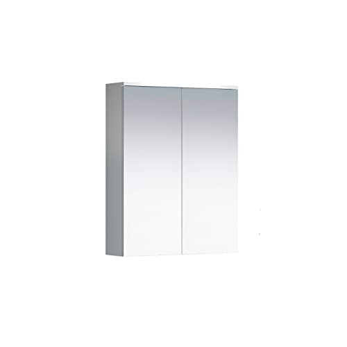 trendteam smart living - Spiegelschrank Spiegel - Badezimmer - Wons - Aufbaumaß (BxHxT) 60 x 78 x 18 cm - Farbe Weiß - 220740501