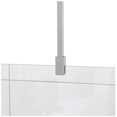 Stabilisationsstange für Duschen, Haltestange Glas - Decke, Stabilisierungsstange Duschwand, Stabilisator (Edelstahl eckig)
