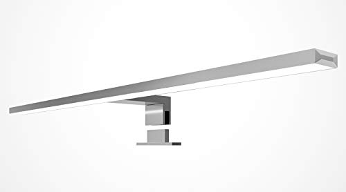 LED Badleuchte 600mm Badlampe Spiegellampe 230V Spiegelleuchte Aluminium, Lichtfarbe:warmweiß