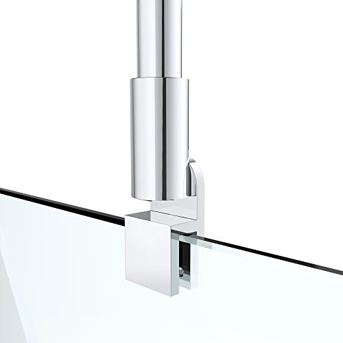 Haltestange Stabilisator für Duschwände Decke Duschwände Dusche Duschabtrennung Edelstahl rund Verstellung 500-850 mm Glasstärken 6-10 mm GS31