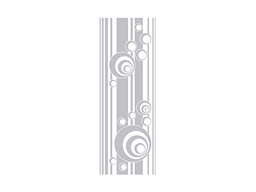 GRAZDesign Glastüren Aufkleber Retro für Türen & Duschkabinen für Bad, Küche, Wohnzimmer, Fensterfolie silbergrau - 84x30cm / Silbergrau
