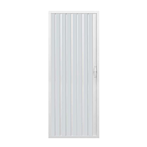 Duschkabine für eine Tür, 100 cm, aus PVC, reduzierbar, Farbe Weiß