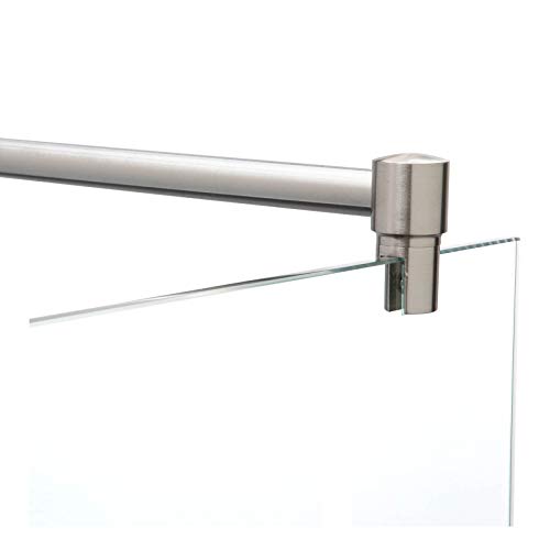 Stabilisierungsstange für Duschen, Stabilisator Duschwand, Stabilisationsstange Glas-Wand (100cm, Edelstahl)