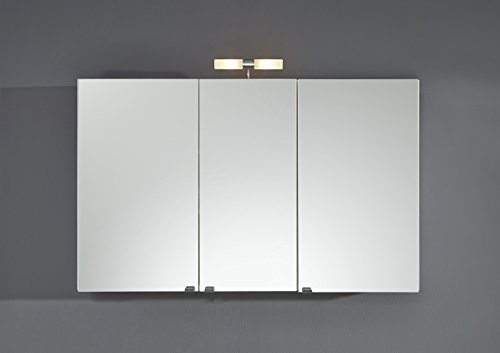 Großer Spiegelschrank mit einer Breite von 110cm in weiß