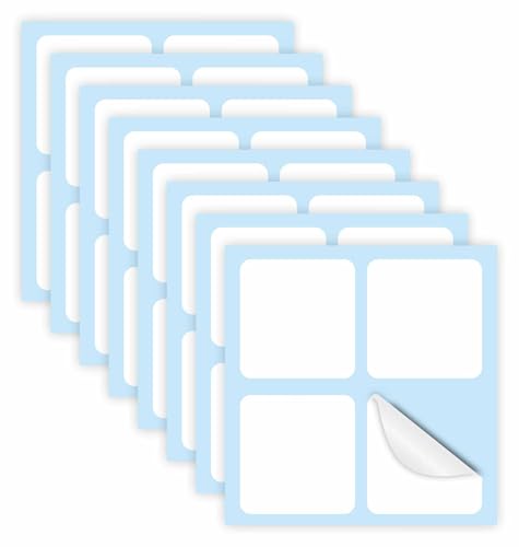 Anti-Kollisions-Aufkleber, quadratisch, aus Vinyl, weiß, stoßfest, für Fenster (weiß, 5,5 cm)