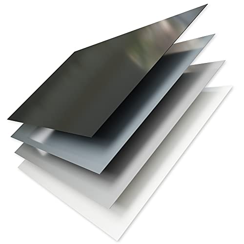 PVC Kunststoffplatte 2000x1000 mm - 1 Stück - seidenmatte PVC Platte, porenlos glatte Oberfläche - Kunststoffplatte 2mm weiß (RAL 9016) - leicht flexibel - (1 Stück - 200x100cm, 2mm weiß)