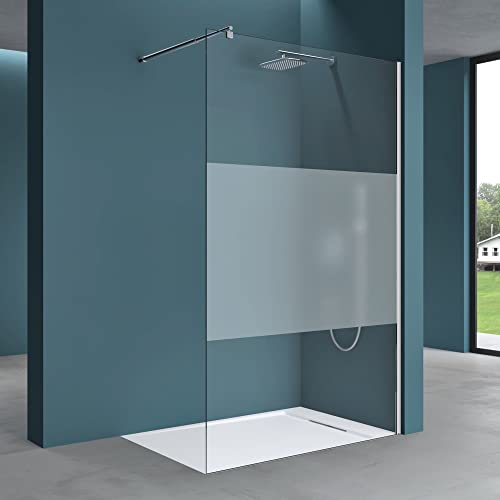 Mai & Mai 150x200cm Walk-In Dusche Duschwand für Dusche Duschabtrennung ESG-Sicherheitsglas 8mm NANO Glas BRAM1 Bremen1MS