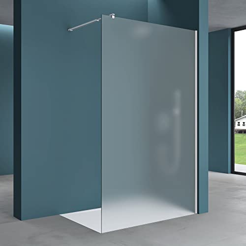 Mai & Mai 120x200cm Walk-In Dusche Duschwand für Dusche Duschabtrennung ESG-Sicherheitsglas 10mm NANO Glas BRAM3 Bremen2VS