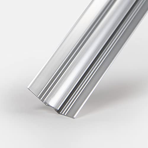 dedeco Aluminium Profil Eckprofil Eckverbinder Verbindungsprofil Alu 200cm für 3mm Duschrückwände Wandverkleidung Rückwände