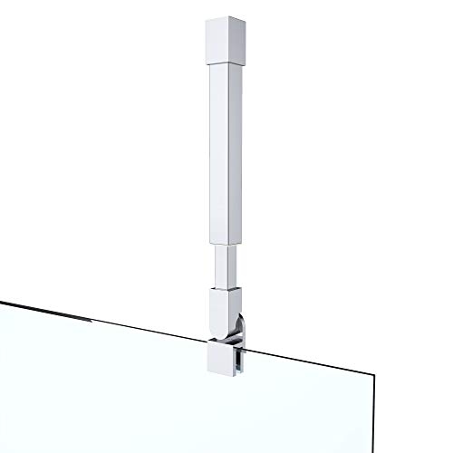 Haltestange Stabilisator für Duschwände Decke Dusche Duschabtrennung Edelstahl rund Verstellung 300-450 mm Glasstärken 6-10 mm GS34