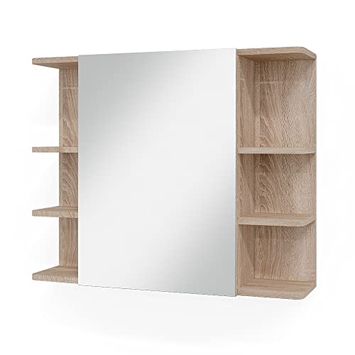 Vicco Bad Spiegelschrank Fynn, Sonoma, 79.6 x 64 cm