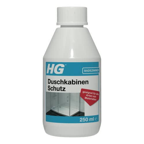 HG Duschkabinen Schutz, verhindert Kalk- und Schmutzablagerungen in der Dusche, z.B. an Glastüren, Armaturen und Fliesen, erleichtert das Putzen - 250 ml