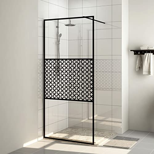 LAPOOH Duschwand für Begehbare Dusche mit Klarem ESG Glas 90x195 cm, Duschrückwand, Duschabtrennung, Glaswand Dusche, Duschglaswand, Duschtrennwand