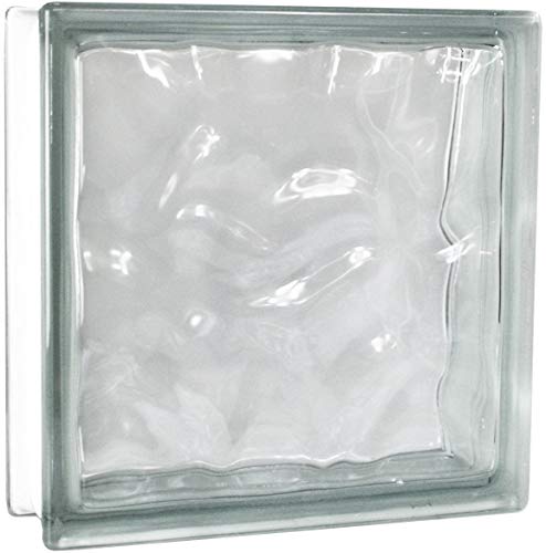 Basic Glasbaustein Wolke klar glänzend 30x30x10cm - 2 Stück