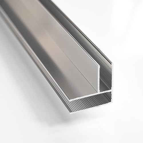 WITEN&NOCK Eckprofil aus Aluminium für Walk In Duschwand Verbindung von Glaswänden in 8 mm chrom Länge 200 cm