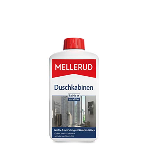 MELLERUD Duschkabinen Reiniger Nachfüller | 1 x 1 l | Wirksames Mittel gegen Kalk- & Seifenreste in der Dusche