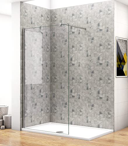 Acezanble Walk in Dusche 150x200cm Duschabtrennung Duschwand 10mm Nano Glas