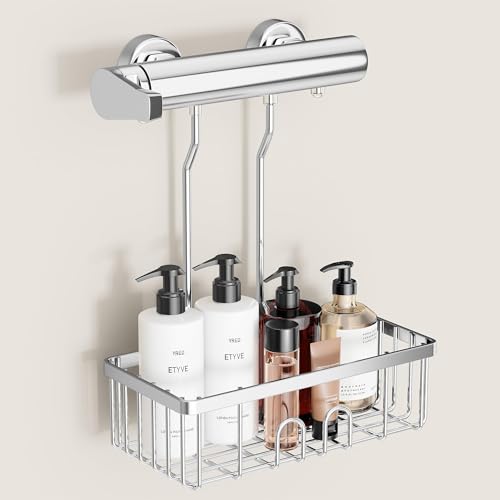 Duschablage Ohne Bohren Duschregal Hängen - Duschablage Zum Hängen Shampoo Halterung Für Dusche Duschkorb Ohne Bohren Dusche Halterung Shower Shelf Bad Regal Seifenhalter SS304 Edelstahl 30x13x8,5cm