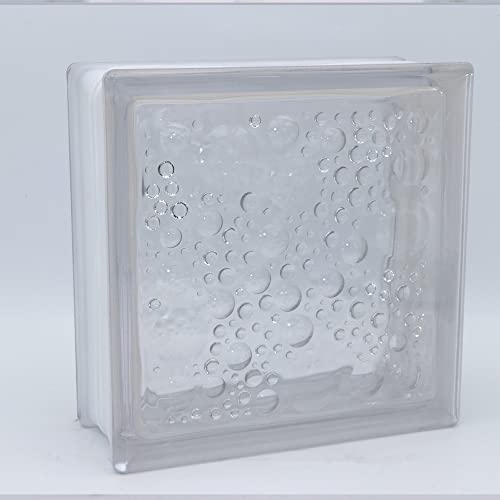 Design Glasbaustein Savona klar glänzend 19x19x8 cm - 5 Stück