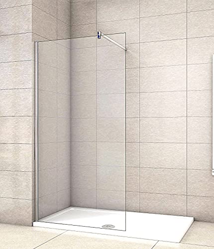 Acezanble Duschabtrennung 60x200cm Walk in Dusche Duschwand mit 10mm Klarglas