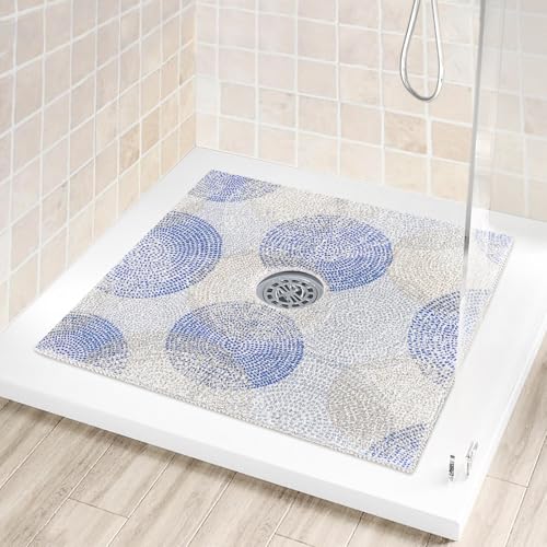 nky Rutschfeste Duschmatte: 61 x 61 cm große Duschmatten für innen – quadratische, rutschfeste Duschmatte für ältere Menschen