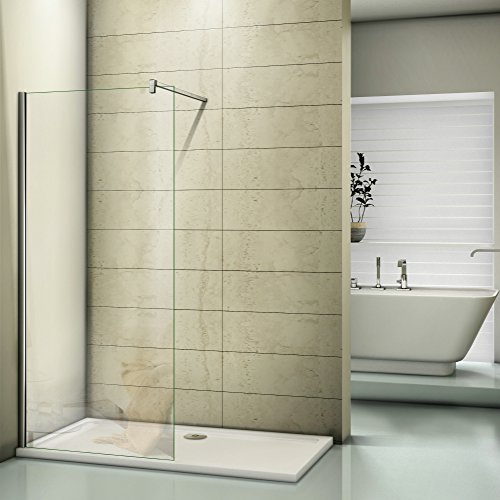 Duschwand 100x200cm Walk in Dusche Duschtrennwand 10mm Easy-clean Nano Glas Duschabtrennung