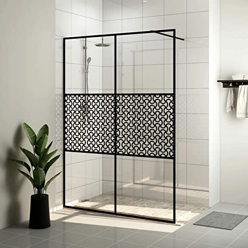 Duschwand für Begehbare Dusche mit Klarem ESG-Glas 140x195 cm, JUDYY Duschrückwand, Duschabtrennung, Glaswand Dusche, Duschglaswand, Duschtrennwand - 151032