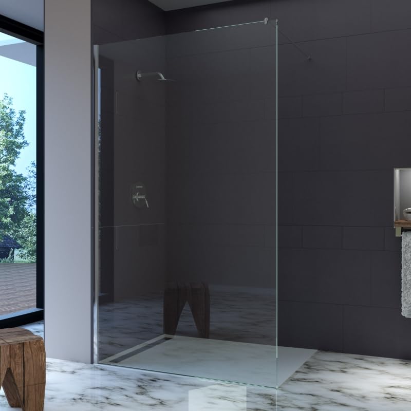 Walk-In-Dusche CLARO – Glasdusche Duschabtrennung Dusche aus Glas Duschwand Luxus, Komfort und modernes Design für Ihr Badezimmer (ESG Floatglas, 100x180cm)